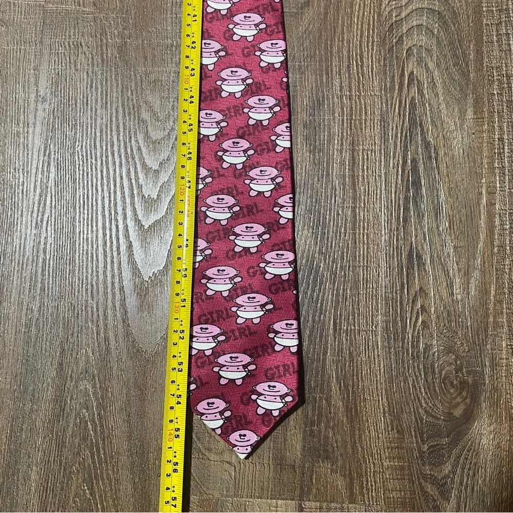 IT'S A GIRL-MARCOART Silk Tie Pink/Red RALPH MARLIN gender reveal,‎ announcement